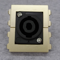 128 Champagne Gold Stage Audio Socket Module Champagne Stage Speaker Audio Module Panel Function