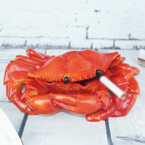 Crab with lid ashtray living room desk creative ornaments to send husband father and elder personality Valentines Day gift