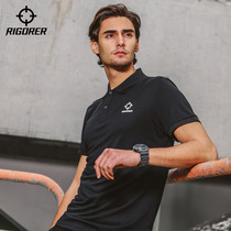 Approver POLO shirt male collar short sleeve T-shirt breathable suction sweaty loose big code outdoor sports casual business mens clothing