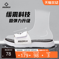 Quasi sports slippers mens basketball in summer casual bathroom non-slip Velcro beach swimming
