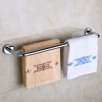 Jiumu Sanitary Ware Official Flagship Stainless Steel Towel Rack Toilet Double Rod Holder Bath Towel Rack Punch Pendant