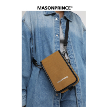 AW2021 8 25 00:00] skin suede retro mosaic shape shitting themselves all over Messenger mobile phone small backpack