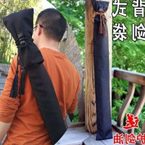 P sword hanging wall set martial arts sword bag back style canvas back Tai Chi Sword sword bag bag thick double layer Oxford