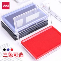 Del printing table 9864 Red printing table oil printing oil quick drying quick drying blue black seal bank handprint