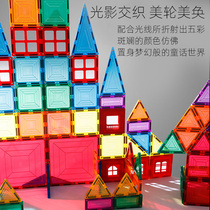 Zhibang color window magnetic sheet Magnetic building blocks assembly childrens toys Puzzle brain boy girl intellectual multi-function