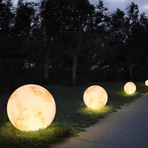 Net Red Outdoor Waterproof Led Luminous Lunar Light Courtyard Villa Smart Grass Terrace Light Bedroom Atmosphere Floor Lamp