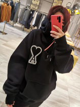 Hong Kong Ami heart Big Love hooded sweater men and women couples with embroidered long sleeve