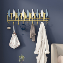 Door creative wall hook Home entrance wall hanging coat hook Simple bedroom wall coat hook nail-free hanging hanger