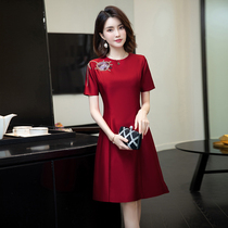 High-end evening dress skirt female banquet temperament Noble nian qing kuan little if nags you installed wedding mother-in-law