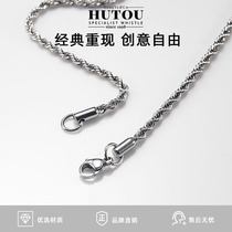 hutou new stainless steel hanging chain fashion creative hanging whistle hanging chain