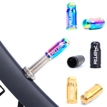 RISK mountain road bike titanium alloy screw wheel set inner tube air nozzle valve cap dust-proof