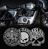Car personalized fuel tank cap sticker ghost head car label metal side label suitable for motorcycle sticker skull modification label