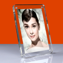 Photo frame custom acrylic 67 inch wash photo 5R 6 7 8 inch magnetic transparent creative personality photo table