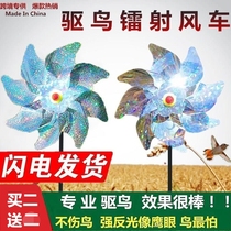 Balcony Driving Birds Windmills Rushing Birds Theorchard Bird-Proof Birds Frightens Birds With Owl Reflective Laser Color With Outdoor Patio
