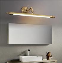Modern European and American style all copper LED mirror front lamp Gold Toilet Mirror Mirror Cabinet 41 56 71CM light light decoration