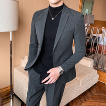 Suit suit men Korean slim business professional leisure single West dress jacket small suit men suit jacket
