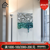 Light luxury wall decoration model room living room porch wall pendant electroplating water pattern fortune decoration hotel wall decoration