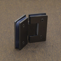 Precision casting 304 stainless steel bathroom clip iron black glass clip shower room glass hinge hinge 135 degrees