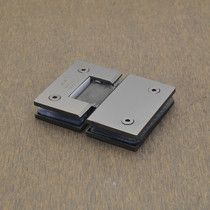 Precision casting 304 stainless steel bathroom clip iron black glass clip shower room glass hinge hinge 180 degrees