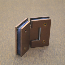 Cast 304 stainless steel bathroom clip rose gold glass clip shower room glass hinge hinge 135 degrees