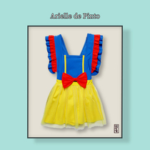 Childrens swimsuit girls summer designer brand]2021 new baby little princess one-piece skirt swimsuit