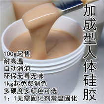 Human body silicone anti-leather skin color translucent 0 degrees 8 degrees 16 degrees 40 degrees flip mold body props mold hand