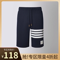 40% off] Tide brand TB cotton shorts THOM four bars casual sweatpants men and women couples five points in pants