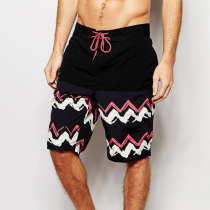 BoardDanny mens slim quick-dry five-point beach pants fitness rafting hot spring lined swimming trunks men