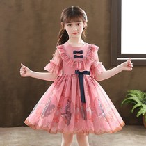 Summer girls dress 2021 new children Super fairy princess dress summer little girl foreign Lolita skirt