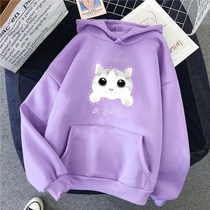 Little girl sweater hooded autumn new childrens clothing foreign style Joker loose coat baby jacket long sleeve base shirt