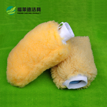 Frede wool car wash gloves double-sided thickened car wipe gloves decontamination cleaning household gloves rag car