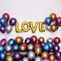 10 inch thick metal color balloon round birthday party party party scene layout new house decoration balloon balloon balloon