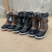Foreign trade Original single male and female lovers Winter new Xuega suede Warm Outdoor Snowy Boots Waterproof Non-slip Cotton Shoes Boots