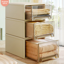 Good helper drawer storage box wardrobe extra-large plastic clothing storage box cabinet finishing box storage artifact