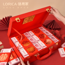 Locyi Family Color Gift Money Box Set Pro Gift Gold Box Engagement Cash Color Gift Box Wedding Supplies Great Full Dowry Box