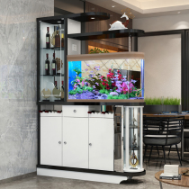 Fish tank hall cabinet partition wine cabinet Fashion foyer entrance cabinet double-sided shoe cabinet modern screen storage cabinet 1 51 meters