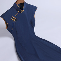 Qi Wei cheongsam modified dress Chinese style new summer cheongsam girl new young retro fashion