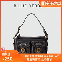 Billie Veromca official authorized double pocket underarm bag retro commuter bag New ins large capacity bag