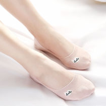 Socks Children Han Edition Short Socks Cotton shallow Invisible Sox Summer Student ship Sox Socks Silicone Anti Slip Ultrathin low Gang Four Seasons