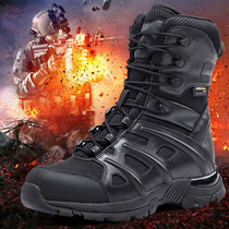 Mens combat boots mens ultra-light anti-skid shock absorption spring and autumn breathable 511 tactical shoes leather training boots land war boots women