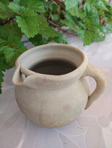 Yunnan Dali Weishan handmade earth pottery baked tea cans National wind crafts Home decoration tea set