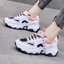  Spring and autumn daddy womens shoes 2021 new summer breathable ins tide wild sports white casual autumn large size