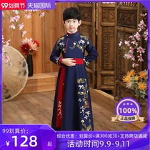 Boys Hanfu high-end ancient style Spring and Autumn New Song style Tang suit Chinese style childrens costume Super Fairy Knight young mens uniform