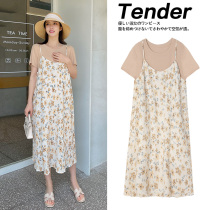 Maternity dresses Summer short sleeves Summer thin models High-end maternity tops Summer long dresses Suit Floral skirts