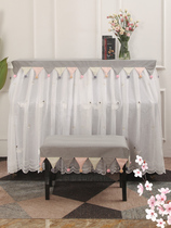 Piano cover full cover Nordic simple modern high-grade dustproof lace cover cloth pennant piano set Princess