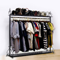 Single pole type suitable for household cosmetic bag storage box folding hanger floor coat rack drying rack