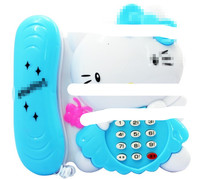 Hot sale cute cat phone music Light Phone electric educational toy childrens music phone toy