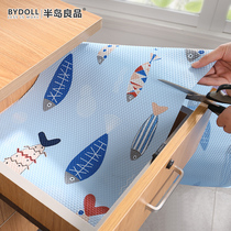 Household drawer mat paper Cabinet mat self-adhesive thickened wardrobe dustproof shoe cabinet oil and moisture proof sticker kitchen waterproof mat
