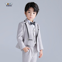  Boy suit suit Spring and autumn handsome little boy flower girl dress British suit host costume childrens performance