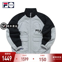FILA FUSION FILA Chao Brand 2022 Spring New Men's Fashion Multi-Pocket Colorblock Sports cotton-padded jacket